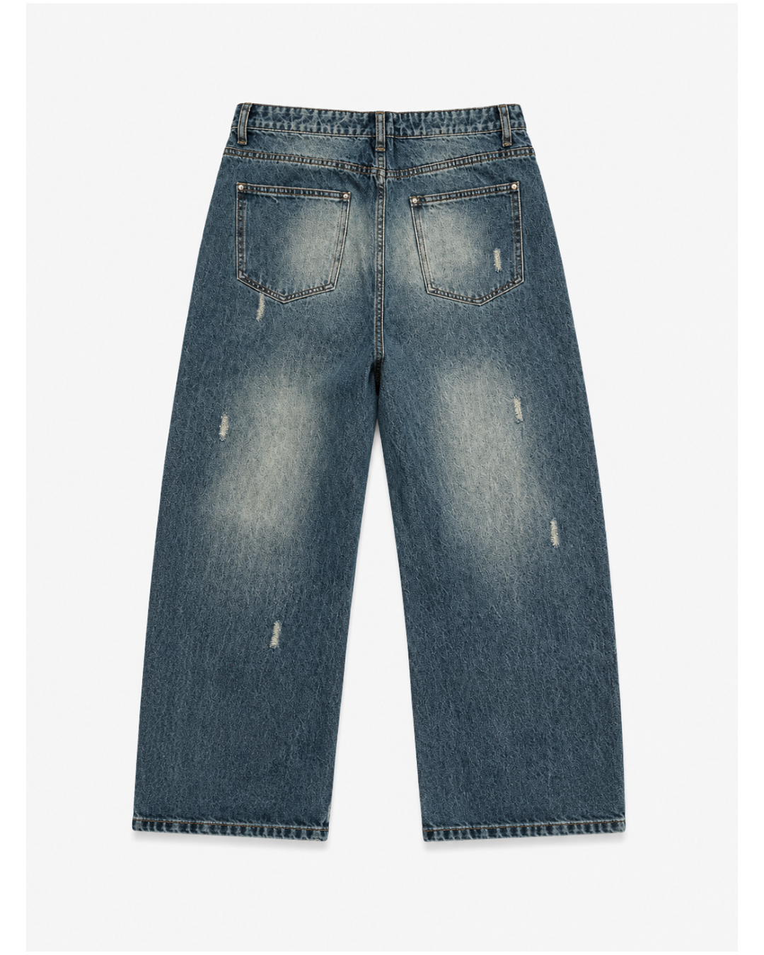 DISTRESSED CROSS DENIM